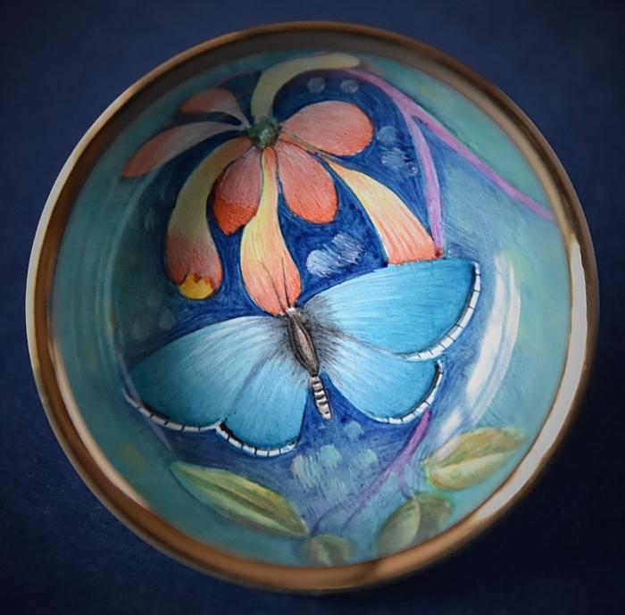 Elliot Hall Enamels Illyria Painted Butterflies