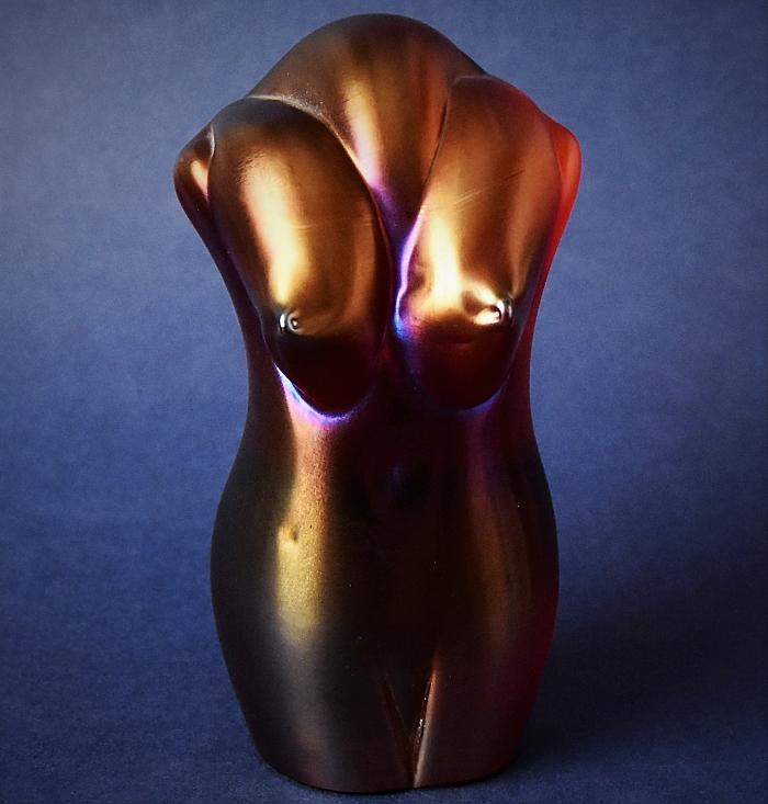 Okra Glass Red Torso by Sarah Cowan A Limited Edition of 15